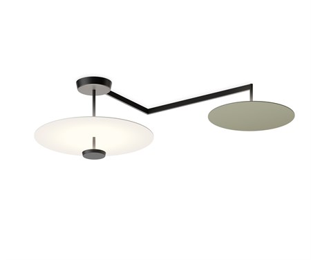 Vibia+Laevalgusti Flat 3 � LED 13,5W 2700K CRI >90 5220 lm h�mardatav, valge-roheline