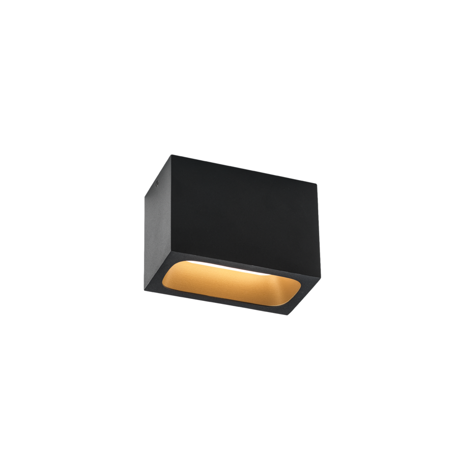 PIRRO OPAL 2.0 LED 7W 240lm 2700K CRI>90 95°, hämardatav phase-cut, opaalhajuti, laevalgusti, matt must/kuldne
