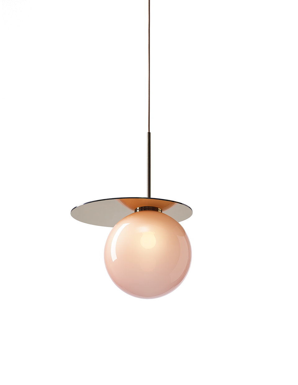 Umbra pendant max.13W E27 rippvalgusti, hämardatav, roosa/kuldne