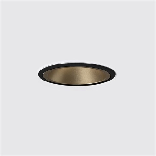 Nexia+Drac Ø165mm LED 18W 1863lm 3000K CRI>90 60° UGR<13, IP44, süvisvalgusti, must/kuldne