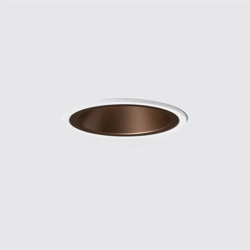 Nexia+Drac Ø165mm LED 18W 1863lm 3000K CRI>90 60° UGR<13, IP44, süvisvalgusti, valge/vask