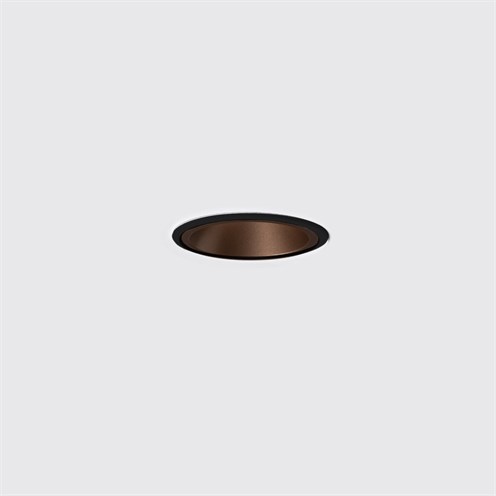 Nexia+Drac Ø113mm LED 18W 2042lm 3000K CRI>90 60° UGR<13, IP44, süvisvalgusti, must/vask