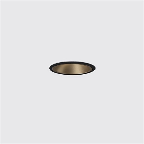 Nexia+Drac Ø113mm LED 18W 2042lm 3000K CRI>90 60° UGR<13, IP44, süvisvalgusti, must/kuldne
