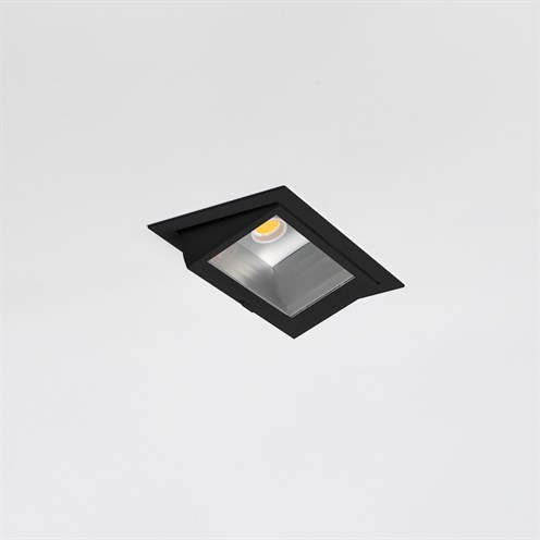 Nexia+Pull Out SQ LED 25W 2362lm 3000K CRI>90 65° UGR<13, hämardatav DALI, süvisvalgusti, must