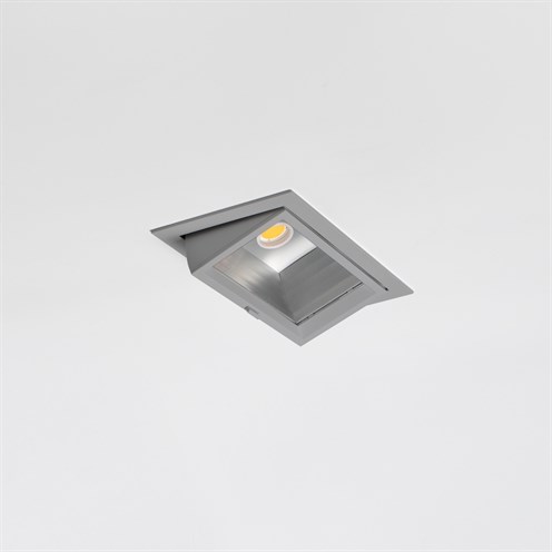 Nexia+Pull Out SQ LED 25W 2362lm 3000K CRI>90 65° UGR<13, hämardatav DALI, süvisvalgusti, hall