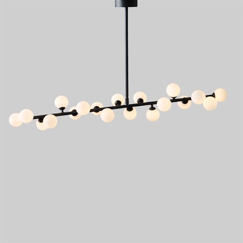 Atelier Areti+Mimosa Pendant 19x max. 3W G9, rippvalgusti, must