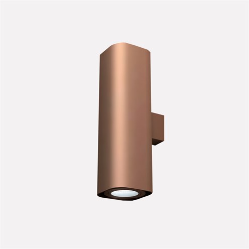 Nexia+Platinum Wall Up&Down 260mm LED 2x9W 934lm 3000K CRI>90 40°, hämardatav phase-cut, seinavalgusti, harjatud vask