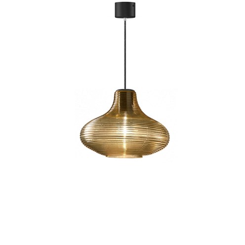 Panzeri+Emma LED 8W E27 1050lm 2700K, rippvalgusti, pronks, laerosett must