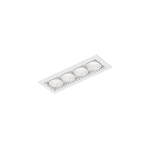 Wever & Ducré+LINOO 4.0 LED 8W 400lm 350mA 2700/3000K CRI>90 39°, süvisvalgusti, matt valge, liiteseadmeta