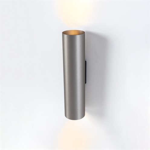 Modular+Nude Wall Up/Down 70 2x max. 20W E27, seinavalgusti, anodeeritud harjatud hõbepronks