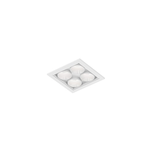 Wever & Ducré+LINOO 4.1 LED 8W 400lm 350mA 2700/3000K CRI>90 39°, süvisvalgusti, matt valge, liiteseadmeta