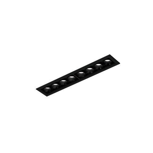 Wever & Ducré+LINOO 8.0 LED 16W 800lm 700mA 2700/3000K CRI>90 39°, süvisvalgusti, matt must, liiteseadmeta