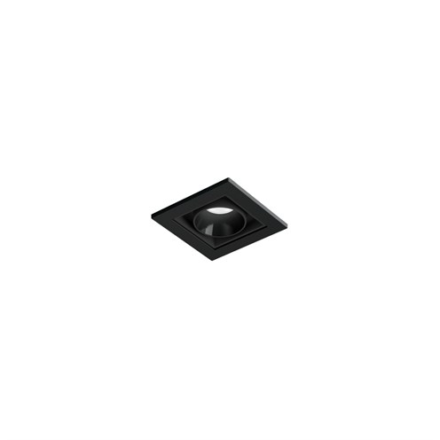 Wever & Ducré+LINOO 1.0 LED 3W 125lm 350mA 2700/3000K CRI>90 39°, süvisvalgusti, matt must, liiteseadmeta