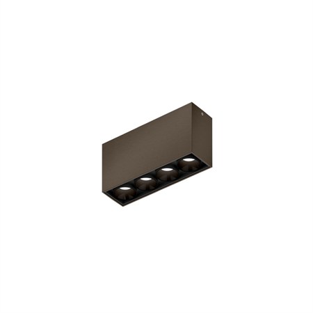 Wever & Ducré+LINOO SURFACE 4.0 LED 10,3W 490lm 2700/3000K CRI>90 35°, hämardatav phase-cut, laevalgusti, harjatud pronks/must