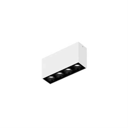 Wever & Ducré+LINOO SURFACE 4.0 LED 10W 400lm 2700/3000K CRI>90 39°, hämardatav phase-cut, laevalgusti, matt valge/must