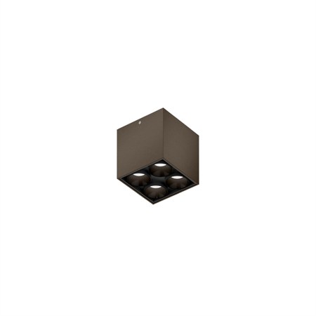 Wever & Ducré+LINOO SURFACE 4.1 LED 10,2W 485lm 2700/3000K CRI>90 35°, hämardatav phase-cut, laevalgusti, harjatud pronks/must