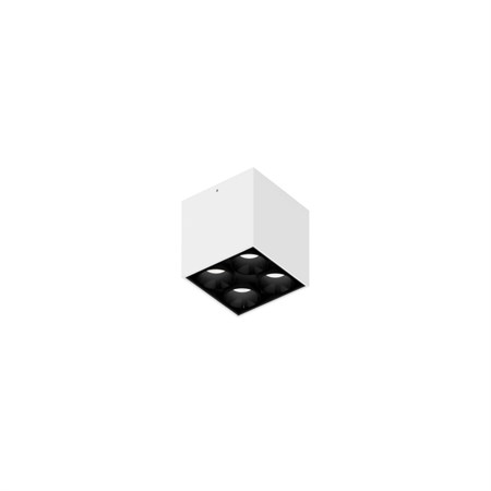 Wever & Ducré+LINOO SURFACE 4.1 LED 10W 400lm 2700/3000K CRI>90 39°, hämardatav phase-cut, laevalgusti, matt valge/must