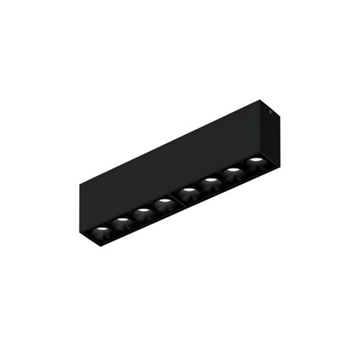 Wever & Ducré+LINOO SURFACE 8.0 LED 19W 760/800lm 2700/3000K CRI>90 39°, hämardatav phase-cut, laevalgusti, matt must