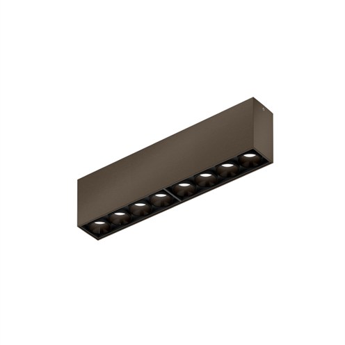 Wever & Ducré+LINOO SURFACE 8.0 LED 18,1W 990lm 2700/3000K CRI>90 35°, hämardatav phase-cut, laevalgusti, harjatud pronks/must