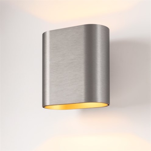 Modular+Duell Wall Up/Down 2x LED 12W 763lm 2700K CRI>90, hämardatav DALI, seinavalgusti, anodeeritud harjatud hõbepronks/anodeeritud šampanja