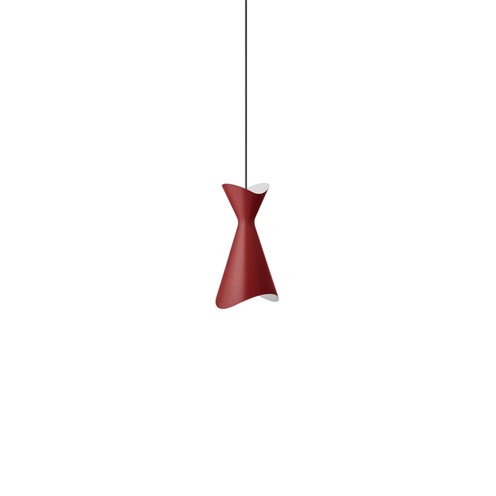 LYFA+NINOTCHKA PENDANT 125 max. 40W G9, rippvalgusti, punane/matt valge