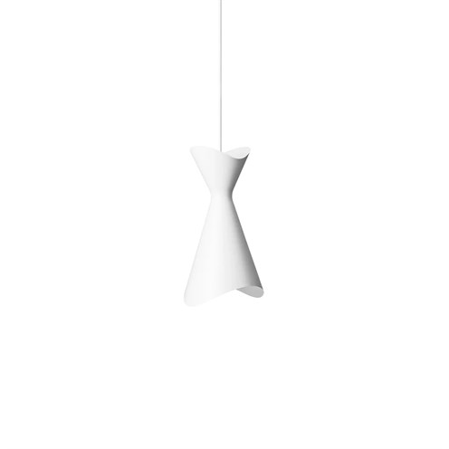 LYFA+NINOTCHKA PENDANT 195 max. 40W E27, rippvalgusti, matt valge