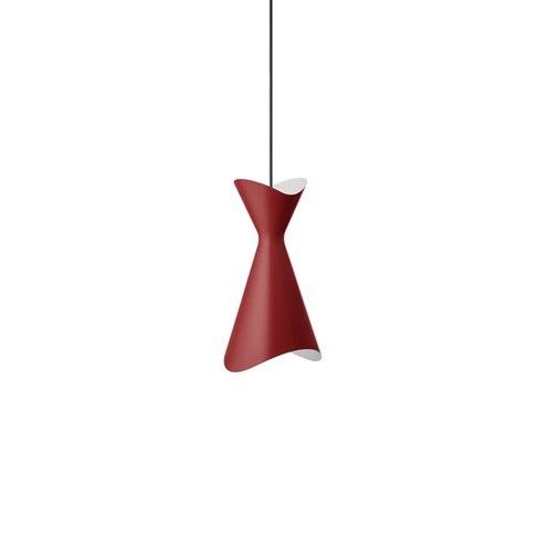 LYFA+NINOTCHKA PENDANT 195 max. 40W E27, rippvalgusti, punane/matt valge