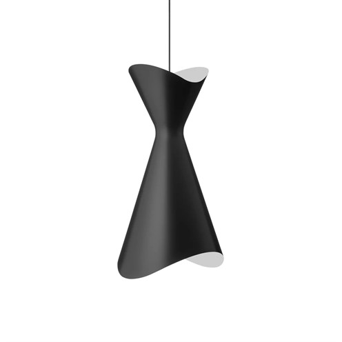 LYFA+NINOTCHKA PENDANT 425 max. 60W E27, rippvalgusti, matt must
