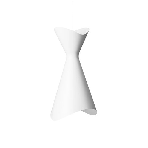 LYFA+NINOTCHKA PENDANT 425 max. 60W E27, rippvalgusti, matt valge