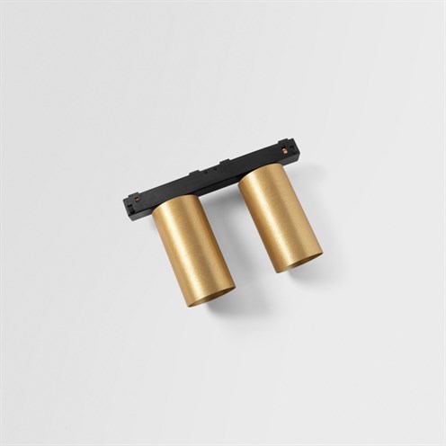 Modular+Minude Track 48V Adjustable 45 2x LED 20W 2x605lm 2700K CRI>90 30°, hämardatav DALI, siinivalgusti, must/anodeeritud harjatud šampanja