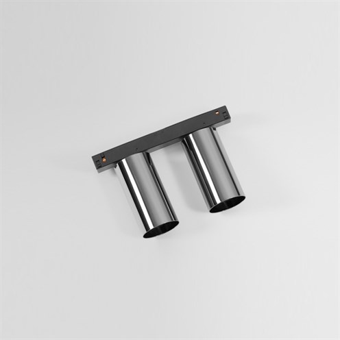 Modular+Minude Track 48V Adjustable 45 2x LED 20W 2x578lm 2700K CRI>90 29°, hämardatav DALI, siinivalgusti, must/must kroom