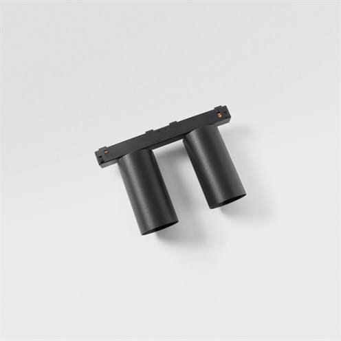 Modular+Minude Track 48V Adjustable 45 2x LED 20W 2x586lm 2700K CRI>90 31°, hämardatav DALI, siinivalgusti, must/anodeeritud harjatud must