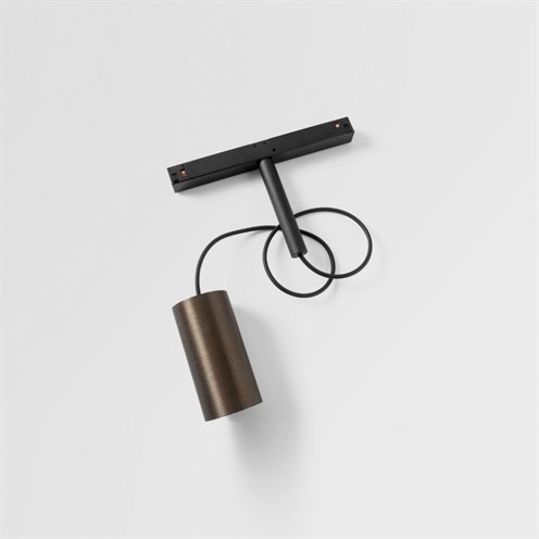 Modular+Minude Track 48V Suspended 45 1x LED 11W 595lm 2700K CRI>90 29°, hämardatav DALI, siinivalgusti, must/anodeeritud harjatud pronks