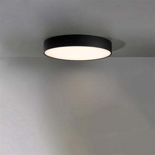 Modular+Flat Moon Surface 450 1x LED 29.4W 2137lm 3000K CRI>90 UGR<22, hämardatav DALI, laevalgusti, must
