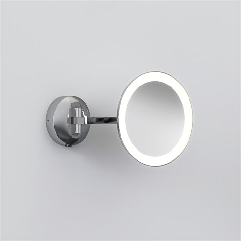 ASTRO+Mascali Round LED 7,4W 110lm 3000K CRI>90, lülitiga, IP44, 5x suurendusega reguleeritav valgustusega peegel, poleeritud kroom