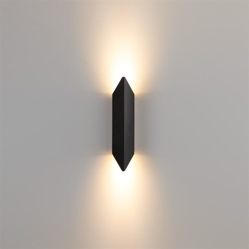 Modular+Chival Wall Up/Down 292 2x LED 3/4.4W 497/671lm 350/500mA 2700K CRI>90 34°, seinavalgusti, anodeeritud harjatud must, liiteseadmeta