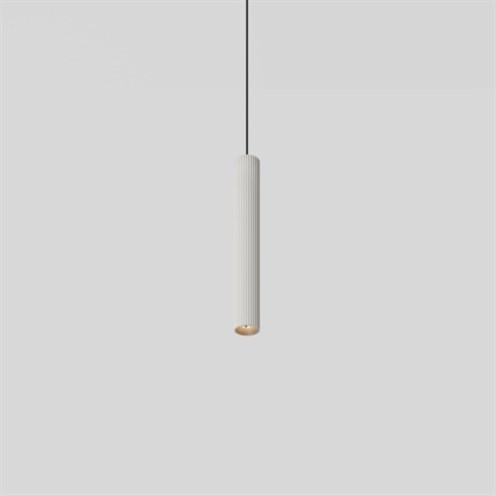 Modular+Extruded Stripped Suspended 46 300 1x LED 6/8.8W 577/779lm 350/500mA 2700K CRI>90 43°, rippvalgusti, hallikasvalge, liiteseadmeta, laerosett tellida eraldi