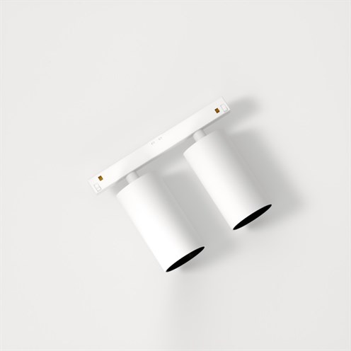 Modular+Nyto Track 48V Adjustable 50 2x LED 36.7W 2x1234lm 2700K CRI>90 28°, hämardatav DALI, siinivalgusti, valge