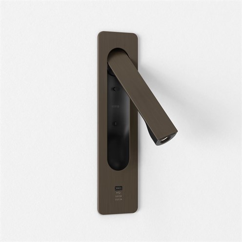 ASTRO+Keta USB-C LED 3,2W 155lm 2700K CRI>90 30°, süvisvalgusti, pronks