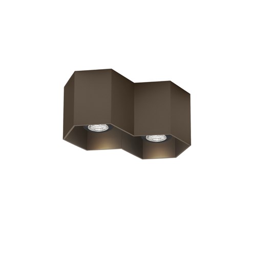 Wever & Ducré+HEXO 2.0 2x max. 12W GU10, laevalgusti, harjatud pronks