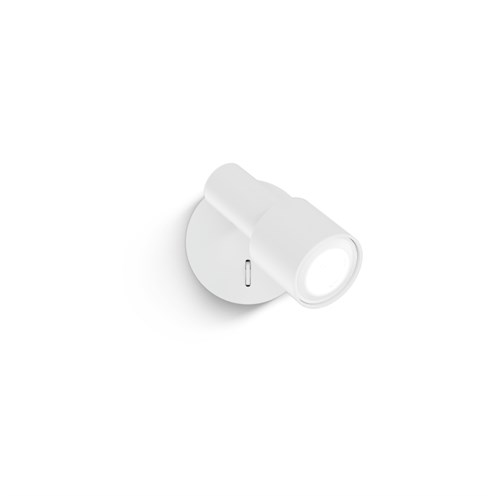 Wever & Ducré+SARA snooze 1.0 max. 12W GU10, seinavalgusti, lülitiga, matt valge