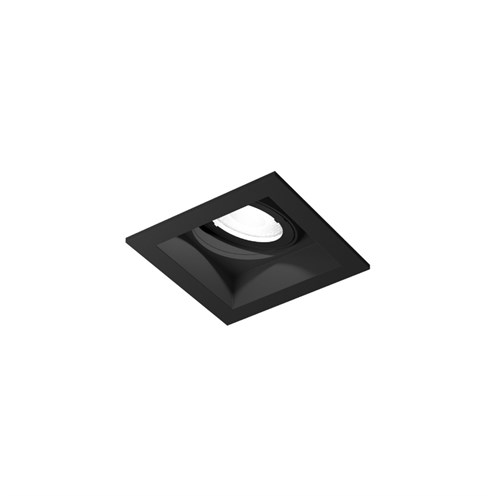 Wever & Ducré+PLANO petit 1.0 LED 6.1W 530lm 350mA 2700K CRI>90 31°, süvisvalgusti, matt must, liiteseadmeta