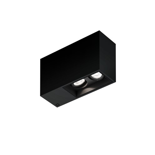 Wever & Ducré+PLANO petit SURFACE 2.0 LED 15W 1070lm 2700K CRI>90 31°, hämardatav phase-cut, laevalgusti, matt must