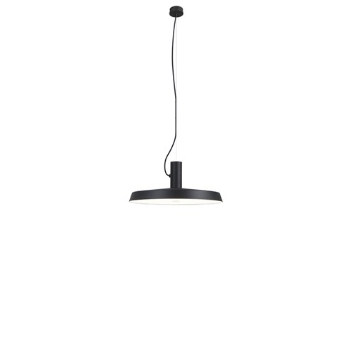 Wever & Ducré+ROOMOR OFFICE CABLE 1.0 LED 35W 3700lm 3000K CRI>90 UGR<22 opaalhajuti, hämardatav Push/DALI, rippvalgusti, matt must