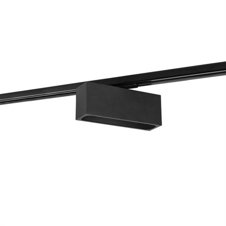 Wever & Ducré+PIRRO OPAL on track 4.0 LED 12W 595lm 2700K CRI>90, hämardatav phase-cut, siinivalgusti, matt must, 1F adapter