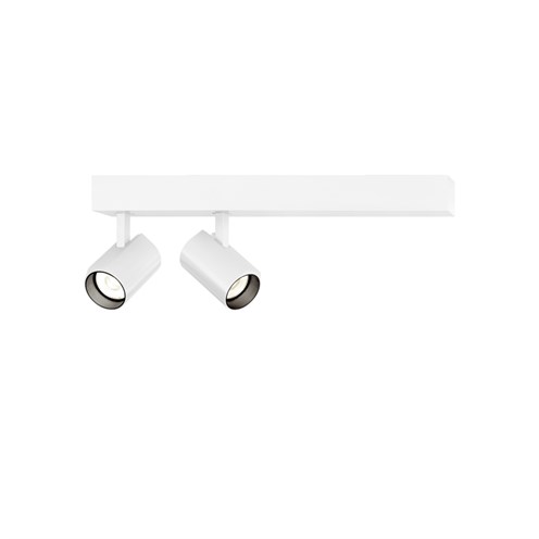 Wever & Ducré+CENO SURFACE 2.0 LED 2x7W 880lm 2700K CRI>90 35°, hämardatav phase-cut, laevalgusti, matt valge
