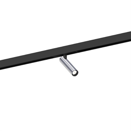 Wever & Ducré+MATCH on STREX 1.0 LED 7W 530lm 2700K CRI>90 30°, siinivalgusti, matt must/harjatud alumiinium