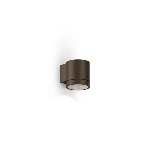 Wever & Ducré+TAIO ROUND WALL OUTDOOR 1.0 LED 10,9W 380lm 3000K CRI>90 105°, hämardatav phase-cut, IP65, välisvalgusti, pronks