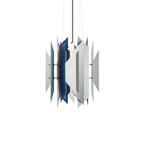 LYFA+DIVAN 2 PENDANT 400 max. 60W E27, rippvalgusti, roostevaba teras/mitmevärviline