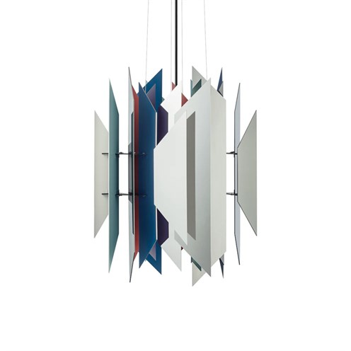 LYFA+DIVAN 2 PENDANT 550 max. 60W E27, rippvalgusti, roostevaba teras/mitmevärviline